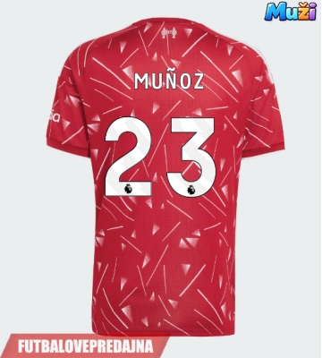 Lacne Muži Futbalové dres Liverpool Victor Munoz #23 2026-27 Krátky Rukáv - Domáci